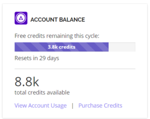 Algorithmia Credits