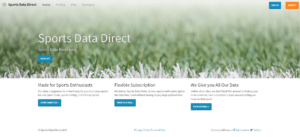 Sports Data Direct Cover Page