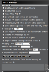API Settings