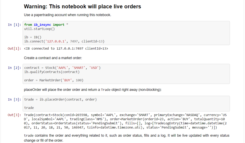 ib_insync orders notebook